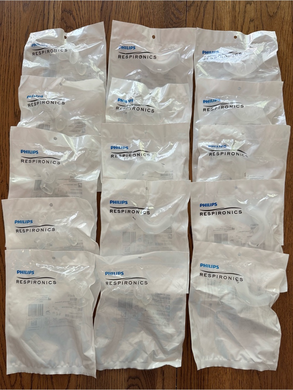 Lot of 15 Philips Respironics Nasal Silicone Pillow Cushions SZ Medium 1146473